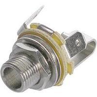 6.35 mm audio jack Socket, vertical vertical Number of pins: 2 Mono Silver Rean AV NYS 229 1 pc(s)