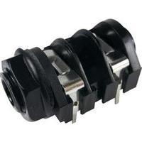 635 mm audio jack socket horizontal mount number of pins 2 mono black  ...