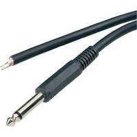 6.35 mm audio jack Plug, straight Number of pins: 2 Mono Black BKL Electronic 1101055 1 pc(s)
