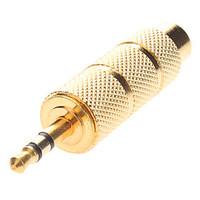 6.3 mm to 3.5 mm Large to Small Plug (Gold-Plating) Audio Adapter for Mirco Phone