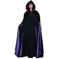 63\'\' Deluxe Velvet & Satin Cape Purple