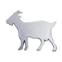 64 x 75mm Chrome Goat Car Emblem