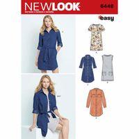 6449a new look ladies easy shirt dress and knit dress a 8 20 382272