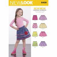 6409 - New Look Child\'s Pull-On Skirts A (3-8) 382172