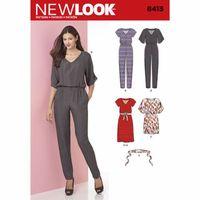 6413 new look ladies jumpsuit and dress in two lengths a 8 20 382176