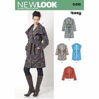 6416 - New Look Ladies\' Coat, Jacket Or Vest A (XS-XL) 382179