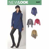 6417 - New Look Ladies\' Draped Jacket A (XS-XL) 382180