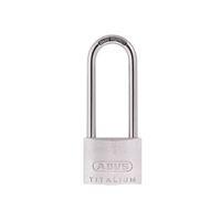 64ti50hb80 titalium padlock 50mm x 80mm long shackle carded