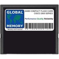 64MB Compact Flash Card Memory for Cisco 2800 Series Routers (Cisco P/N MEM2800-64CF)