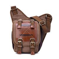 6.5 L Shoulder Bag / Sling Messenger Bag Camping Hiking Outdoor Quick Dry / Wearable Canvas KAUKKO Vintage Style Male Sling Bag
