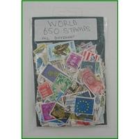 650 World stamps - all different