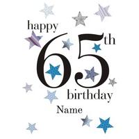 65th blue star | sixtieth age card