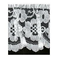 65mm essential trimmings frilled classic floral nylon lace trimming wh ...