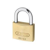 6550 50mm brass padlock twin pack carded