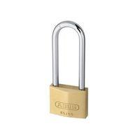 6550hb80 50mm brass padlock 80mm long shackle carded