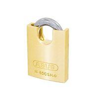 65/40CS 40mm Brass Padlock Closed Shackle Carded