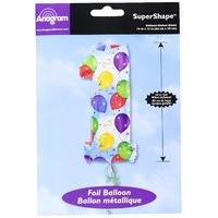 66cm Number 1 Foil Balloon