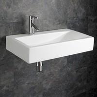 66cm x 38cm large rectangular altomura wall hung washbasin