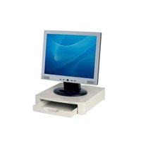 67mm Stackable Monitor Screen Riser with Drawer (Grey)