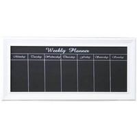 67 X 32 Week Planner Chalk Board ~ White