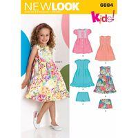 6884 - New Look Child Dresses A (3-8) 382239