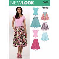 6899 new look ladies skirts with kint top a 10 22 382243