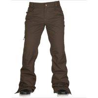 686 Authentic Patron Insulated Snow Pants - Coffee Herringbone