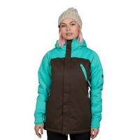 686 womens authentic festival insulated jacket coffee