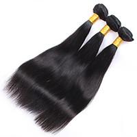 6A Brazilian Virgin Hair 3 Bundles 150G Straight Human Hair Virgin Brazilian Straight Hair