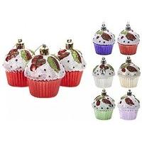 6cm Cupcake Tree Trims 3pc Clusters