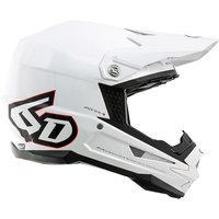 6D ATR-1 Solid White Helmet