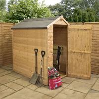 6ft x 4ft Windowless Tongue and Groove Apex Wooden Shed | Waltons