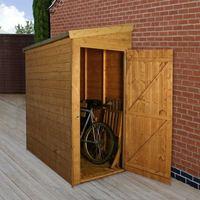 6ft x 3ft tongue and groove pent garden storage unit waltons