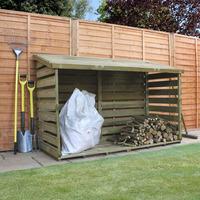 6ft x 3ft Double Timber Log Store | Waltons