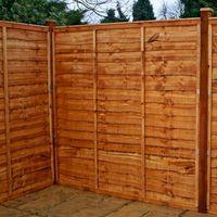 6ft x 6ft Waney Edge Lap Fence Panel