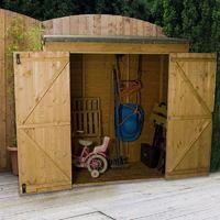 6ft x 2ft 6 value overlap modular pent storage shed waltons