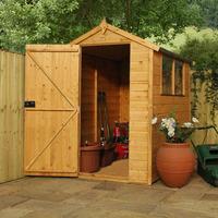 6ft x 4ft tradesman tongue and groove apex wooden shed waltons