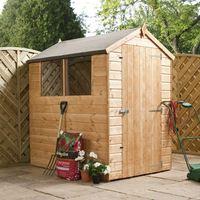 6ft x 4ft Tongue and Groove Apex Wooden Shed | Waltons