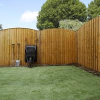 6ft x 6ft Vertical Feather Edge Curved Wooden Fence Panels | Waltons