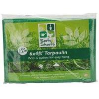 6ft X 4ft Garden Tarpaulin W/6 Steel Eyelets In Bag