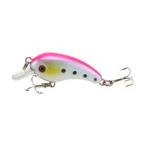 6g Lifelike Hard Fishing Lure Chubby Fatty Crank Bait Tackle with Treble Hooks