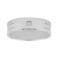 6mm Gents Diamond Set Wedding Ri...