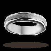 6mm polished wedding ring in cobalt - Ring Size Z4