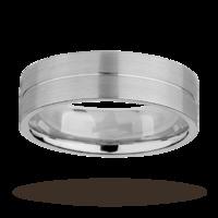 6mm gents wedding ring in 950 palladium