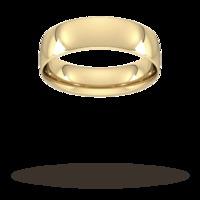 6mm Traditional Court Standard Wedding Ring in 18 Carat Yellow Gold- Ring Size V