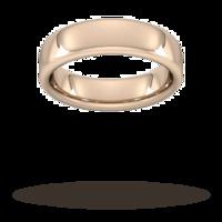 6mm Slight Court Extra Heavy Wedding Ring In 9 Carat Rose Gold - Ring Size V