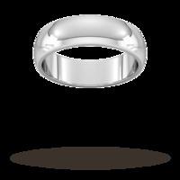 6mm D Shape Heavy Wedding Ring I...