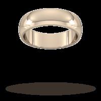 6mm D Shape Heavy Wedding Ring I...
