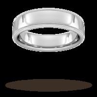 6mm D Shape Heavy milgrain edge ...