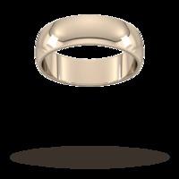 6mm D Shape Standard Wedding Rin...